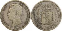 Espagne Argent 1 Peseta 1 Peseta Alphonse XIII - Espagne Argent -