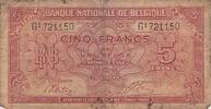 Belgique 5 Francs - 1 Belga 5 Francs - 1 Belga Belgique 1943 -
