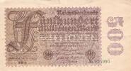 Allemagne 500 millions de Mark 500 Millions de Mark 1.09.1923 ss 10,00 EUR  zzgl. 11,50 EUR Versand