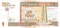 Cuba 1 Peso 2007 1 Peso Convertible Cara&iuml;bes 2007 vz 10,00 EUR  zzgl. 11,50 EUR Versand
