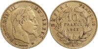  10 Francs 1863 10 Francs Napol&eacute;on III T&ecirc;te Laur&eacute;e s+ 472,00 EUR  zzgl. 11,50 EUR Versand