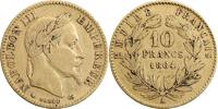  10 Francs 1864 10 Francs Napol&eacute;on III T&ecirc;te Laur&eacute;e s+ 472,00 EUR  zzgl. 11,50 EUR Versand
