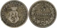 Bulgarie 5 Stotinki 1906 5 Stotinki Ferdinand Ier - Bulgarie s 5,00 EUR  zzgl. 11,50 EUR Versand