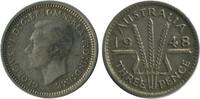 Australie Argent 3 Pence 3 Pence Georges VI - Australie Argent -