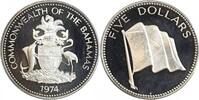 Bahamas Argent 5 Dollars 5 Dollars - Bahamas Argent -