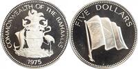 Bahamas Argent 5 Dollars 5 Dollars - Bahamas Argent -