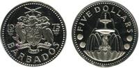 Barbade Argent 5 Dollars 5 Dollars - Barbade Argent -