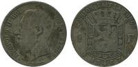Belgique Argent 1 Franc 1 Franc Leopold II Légende Française - Belgique Argent -