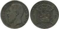 Belgique Argent 1 Franc 1 Franc Leopold II Légende Flamande - Belgique Argent -