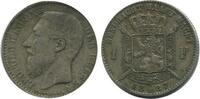 Belgique Argent 1 Franc 1 Franc Leopold II Légende Flamande - Belgique Argent -