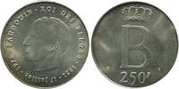 Belgique Argent 250 Francs 250 Francs Baudouin Ier Légende Française - Belgique Argent -