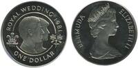 Bermudes Argent 1 Dollar 1 Dollar Elisabeth II - Bermudes Argent -