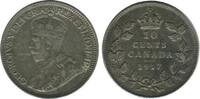 Canada Argent 10 Cents 10 Cents Georges V Canada Argent -