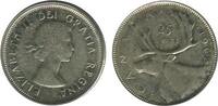 Canada Argent 25 Cents 25 Cents Elisabeth II Canada Argent -