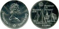 Canada Argent 5 Dollars 5 Dollars J. O. de Montreal Voiliers - Canada Argent -