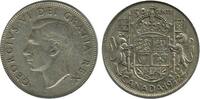 Canada Argent 50 Cents 50 Cents Georges VI Canada Argent -