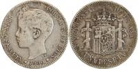 Espagne Argent 1 Peseta 1 Peseta Alphonse XIII Espagne Argent -
