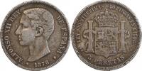 Espagne Argent 5 Pesetas 5 Pesetas Alphonse XII Espagne Argent -