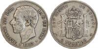 Espagne Argent 5 Pesetas 5 Pesetas Alphonse XII Espagne Argent -