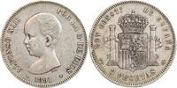 Espagne Argent 5 Pesetas 5 Pesetas Alphonse XIII 1er type Espagne Argent -