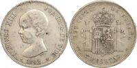 Espagne Argent 5 Pesetas 5 Pesetas Alphonse XIII 1er type Espagne Argent -