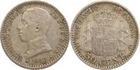 Espagne Argent 50 Centimos 50 Centimos Alphonse XIII Espagne Argent -