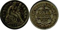 Etats - Unis Argent 1 Dime 1 Dime Liberte Assise Etats - Unis Argent -