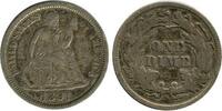 Etats - Unis Argent 1 Dime 1 Dime Liberte Assise Etats - Unis Argent -