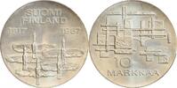 Finlande Argent 10 Markkaa 10 Markkaa 50ème anniversaire de l'Indépendance Finlande Argent -