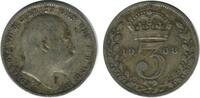Grande Bretagne Argent 3 Pence 3 Pence Edouard VII Grande Bretagne Argent - Grande Bretagne -