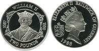 Guernesey Argent 2 Livres 2 Livres Elisabeth II Guernesey Argent -