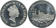 Guernesey Argent 5 Livres 5 Livres Elisabeth II Guernesey Argent -