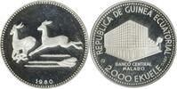 Guinée Equatoriale Argent 2000 Ekuele 2000 Ekuele Guinée Equatoriale Argent -