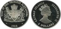 Iles Caymans Argent 5 Dollars 5 Dollars Iles Cayman Argent -