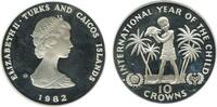 Iles Turks et Caïcos Argent 10 Couronnes 10 Couronnes Elisabeth II Iles Turks et Caïcos Argent -