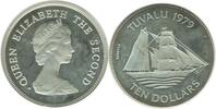 Iles Tuvalu Argent 10 Dollars 10 Dollars Elisabeth II Iles Tuvalu Argent -