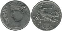 Italie - Italie Reunifiee 20 Centimes Tranche Striée 20 Centimes Tranche Striée Italie - Italie Reunifiee -