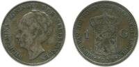 Pays - Bas Argent 1 Florin 1 Florin Wilhelmine Tête agée Pays - Bas Argent -