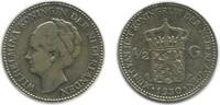 Pays - Bas Argent 1/2 Florin 1/2 Florin Wilhelmine Tête Agée Pays - Bas Argent -