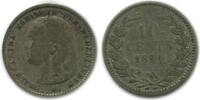 Pays - Bas Argent 10 Cents 10 Cents Wilhelmine Tête Jeune Pays - Bas Argent -