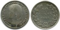 Pays - Bas Argent 10 Cents 10 Cents Wilhelmine Tête Jeune Pays - Bas Argent -
