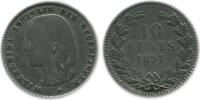 Pays - Bas Argent 10 Cents 10 Cents Wilhelmine Tête Jeune Pays - Bas Argent -