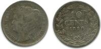 Pays - Bas Argent 10 Cents 10 Cents Wilhelmine Petite Tête Pays - Bas Argent -