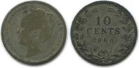 Pays - Bas Argent 10 Cents 10 Cents Wilhelmine Petite Tête Modifiée Pays - Bas Argent -