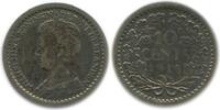Pays - Bas Argent 10 Cents 10 Cents Wilhelmine Petit Buste Pays - Bas Argent -