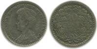 Pays - Bas Argent 10 Cents 10 Cents Wilhelmine Petit Buste Pays - Bas Argent -