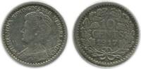 Pays - Bas Argent 10 Cents 10 Cents Wilhelmine Petit Buste Pays - Bas Argent -