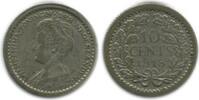 Pays - Bas Argent 10 Cents 10 Cents Wilhelmine Petit Buste Pays - Bas Argent -