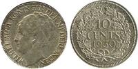 Pays - Bas Argent 10 Cents 10 Cents Wilhelmine Tête Agée Pays - Bas Argent -