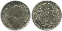 Pays - Bas Argent 10 Cents 10 Cents Wilhelmine Tête Agée Pays - Bas Argent -